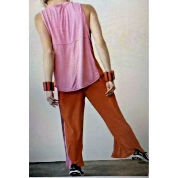 Free People Movement Nothing But Net Athletic Athleisure Set Size XS Orange Pink - Picture 2 of 12